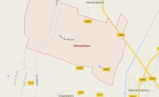 Carte de Ohnenheim en Alsace