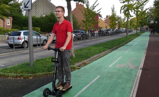 La trottinette Maestra, inventée par le nordiste Robin Braem.