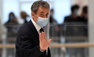 Paris, le 23 novembre 2020. Nicolas Sarkozy à son arrivée au tribunal où il est jugé pour