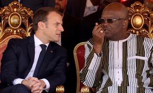 Emmanuel Macron et le président burkinabé, Roch Marc Christian Kabore, le 29 novembre 2018.