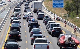 Des bouchons sur l'A9 au niveau de Perpignan.