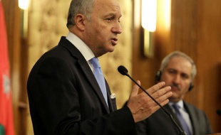 Laurent Fabius à Amman le 21 juin 2015