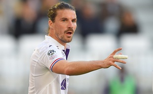 Yannick Cahuzac, le milieu de terrain du TFC, le 17 février 2019 à Bordeaux.