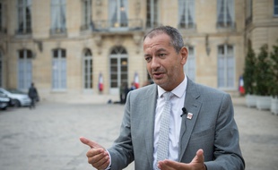 Pascal Pavageau, secrétaire général de Force ouvrière, le 30 août 2018 à Matignon.