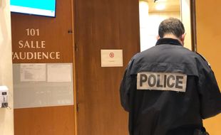 Illustration d'une salle d'audience dans u tribunal correctionnel de Rennes.