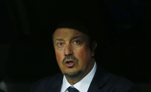 Rafael Benitez lors du match entre le Real Madrid et Malmö le 8 décembre 2015.