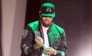 Chris Brown sur scène aux Etats-Unis en septembre 2015.