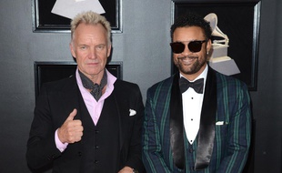 Les artistes Sting et Shaggy aux 60e Grammy Awards