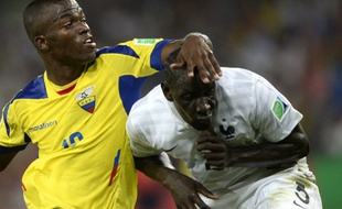 Le défenseur de l'équipe de France Mamadouu Sakho, le 25 juin 2014 contre l'Equateur, à Rio.