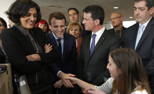 Myriam El Khomri en visite ce lundi en Alsace avec Emmanuel Macron et Manuel Valls.