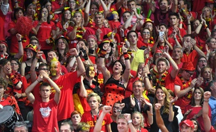 Les fans belges sernt environ 4000 par jour dans les travées du stade Pierre Mauroy