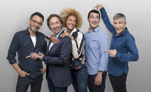 Frédéric Lopez, Stéphane Bern, Amanda Scott, Thomas Thouroude et Nagui assurent les après-midis de France 2