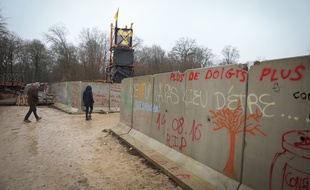Strasbourg le 21 février 2017. Bure, dans le bois Lejuc occupé par les militants antinucléaire.