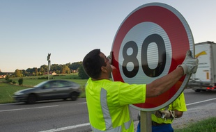 Le département de la Creuse ne changera pas ses panneaux malgré le passage à 80 km/h.