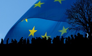 Illustration d'un drapeau européen.