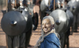 Photomontage SIPA/20 Minutes de Christine Lagarde, directrice générale du FMI, sur une photo de la série