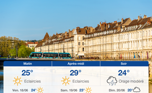 Météo Besançon: Prévisions du jeudi 17 juin 2021