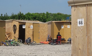 Le camp de la Linière était composé de cabanons en bois.