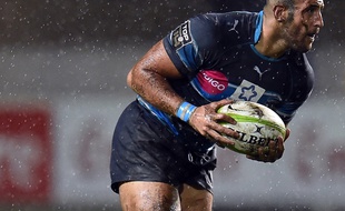 Johan Aliouat, lors d'un match amical entre Montpellier et Pau, le 13 août 2015.