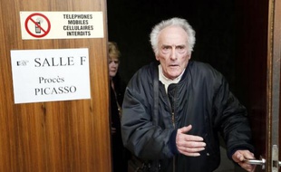 L'ex-électricien de Picasso Pierre Le Guennec au tribunal de Grasse, le 10 février 2015