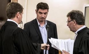 Laurent Rambaud à son arrivée le 26 mai 2015 au tribunal à Valence
