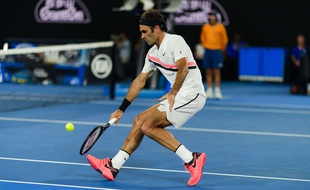 Roger Federer face à Marin Cilic, le 28 janvier 2018