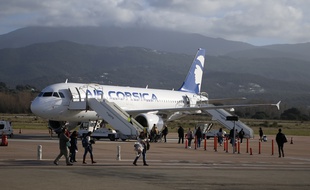 Photo d'illustration d'un avion d'Air Corsica, ici en décembre à Ajaccio.