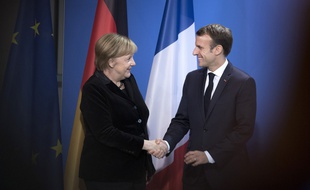 Emmanuel Macron et Angela Merkel, le 18 novembre 2018 à Berlin. /Credit:Stefan Boness/Ipon/SIPA