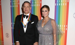 Tom Hanks et son épouse Rita Wilson, en décembre 2014.