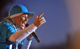 Diam's en 2010, lors d'un concert à Nyon (Suisse).
