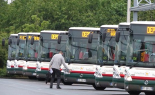 Sequedin, le 2 juin 2015 - Visite de l'un des trois dépôts de bus Transpole de la métropole lilloise