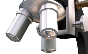 Un microscope. Illustration.