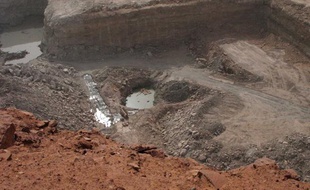 La mine d'uranium d'Arlit, exploitée au Niger par Areva.