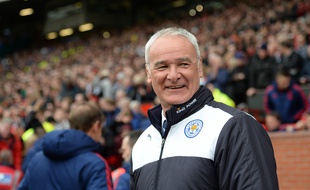 Claudio Ranieri, l'entraîneur de Leicester, le 1er mai 2016, à Manchester.