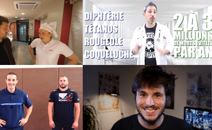 Montage de plusieurs youtubeurs ayant réalisé des vidéos partenaires avec différents ministères.