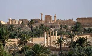 Vue générale de Palmyre en date du 18 mai 2015