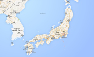 Carte de localisation de Tokyo (Japon).