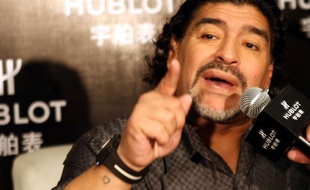 Diego maradona, le 17 janvier 2011, à Shanghaï.