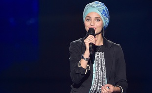 Mennel Ibtissem lors des auditions à l'aveugle de la saison 7 de «The Voice».