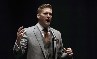 Le suprémaciste blanc Richard Spencer, à l'université de Floride, le 19 octobre 2017.