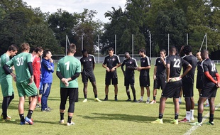 Les joueurs de Luzenac à l'entraînement le 8 août 2014.