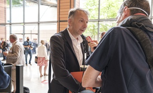 Bruno Bernard, ici le 2 juillet pour son élection en tant que président de la métropole de Lyon.