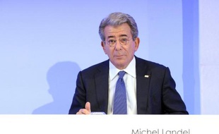 Michel Landel, PDG de Sodexo, leader mondial des services aux entreprises, le 13 novembre 2014 à Paris