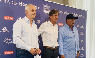 Le nouveau trio à la tête des Girondins : Alain Roche, Frédéric Longuépée et Jean-Louis Gasset.