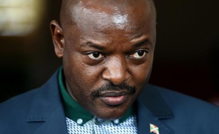 Le président burundais Pierre Nkurunziza à Bujumbura, le 17 mai 2015