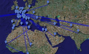 La sarko map de 20minutes.fr: tous les déplacements du Président