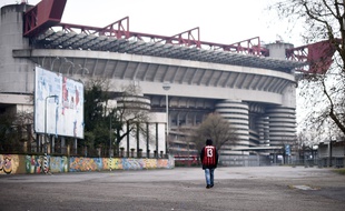 Le stade San Siro, à Milan, le 3 mars 2020.