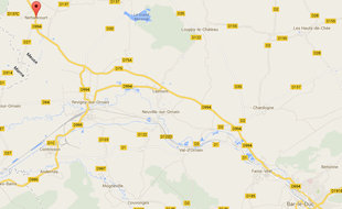 Carte de Nettancourt, dans la Meuse