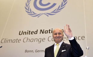 Laurent Fabius au sommet des Nations unies sur le climat à Bonn, le 1er juin 2015.