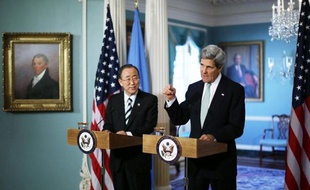 Le secrétaire d'Etat américain John Kerry a rendu publique jeudi une estimation faite par son homologue saoudien selon laquelle le conflit en Syrie avait pu provoquer la mort de 90.000 personnes.